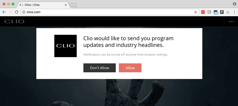 Chrome push notifications show the old red O logo - Website Bugs